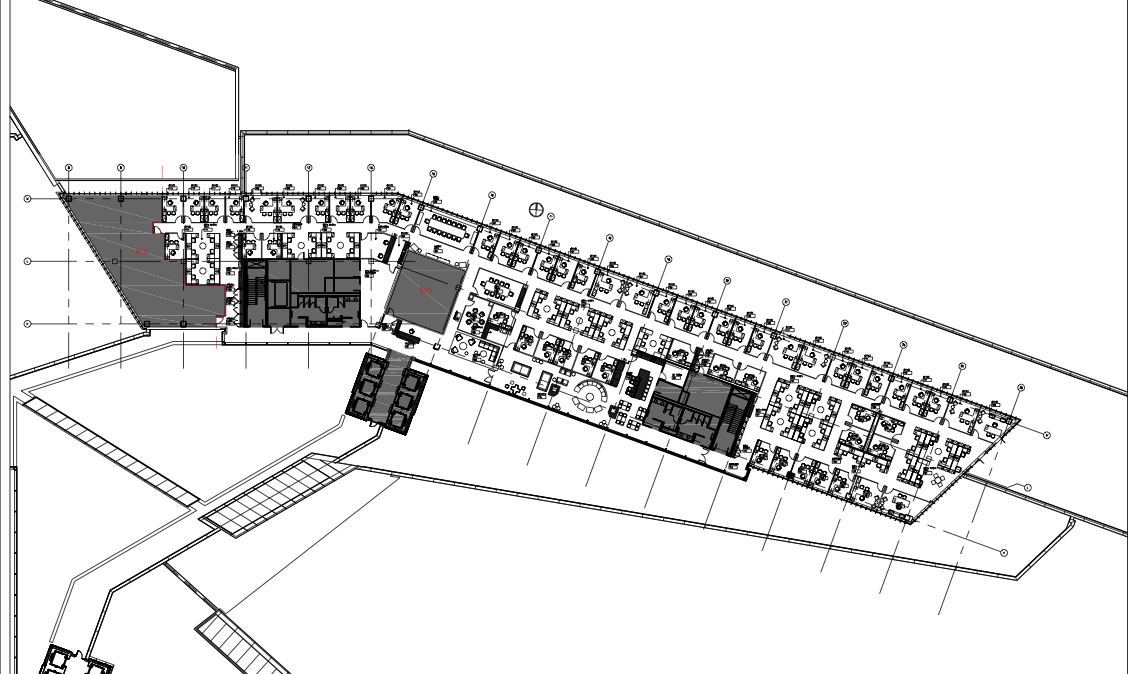 Floor plan at Octagon Agency in McLean, Virg.