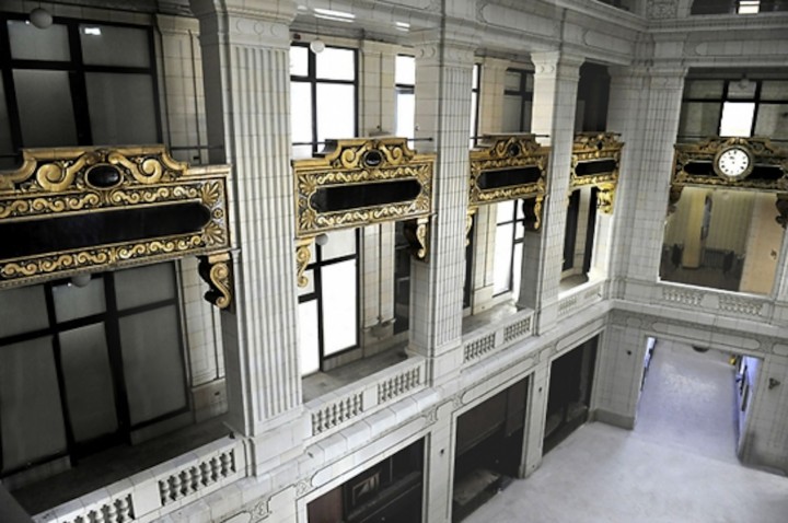 Inside of the historic David Whitney building in Detroit, which is still in the middle of conversion