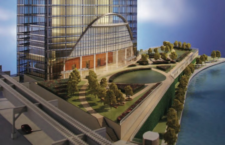 Rendering of River Point, DLA Piper's future home in Chicago. Image courtesy of Hines.