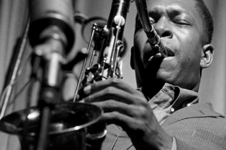 John Coltrane, productivity tool. Image via LCSax.com