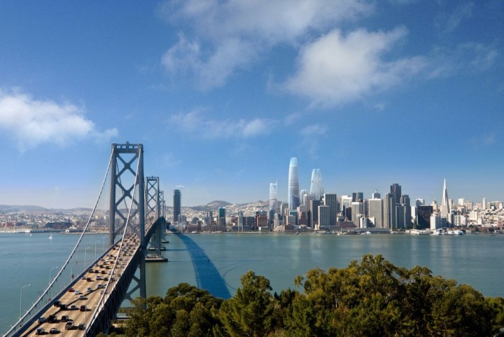The rising San Francisco skyline. Rendering by Foster + Partners via archdaily.com.