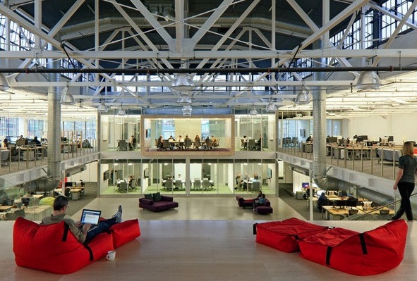Atlassian's office in San Francisco, via NPR.org.