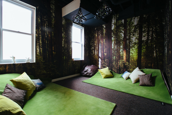 We love this image of the meditation room at WeWork’s Chinatown location in D.C.. which checks both boxes: Image via WeWork.com