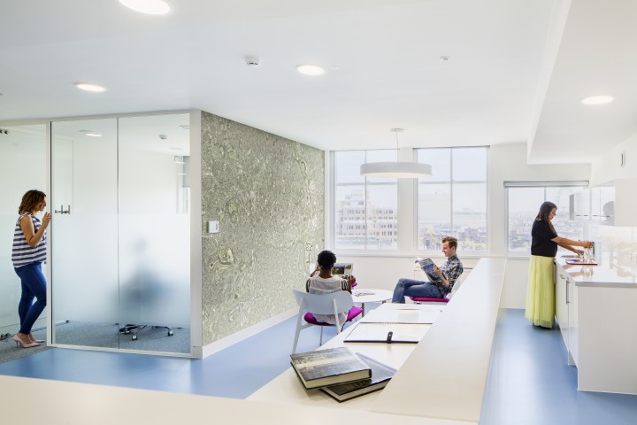 London Communication Agency’s new office, designed by Fletcher Priest. Photo by Chris Gascoigne.