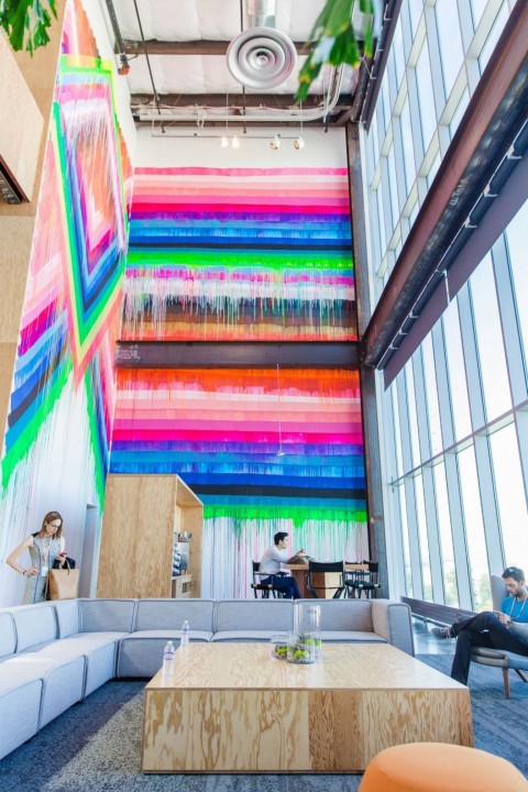 We're mesmerized by the lobby at Facebook's new HQ. Photo by Nick Otto for the Washington Post.