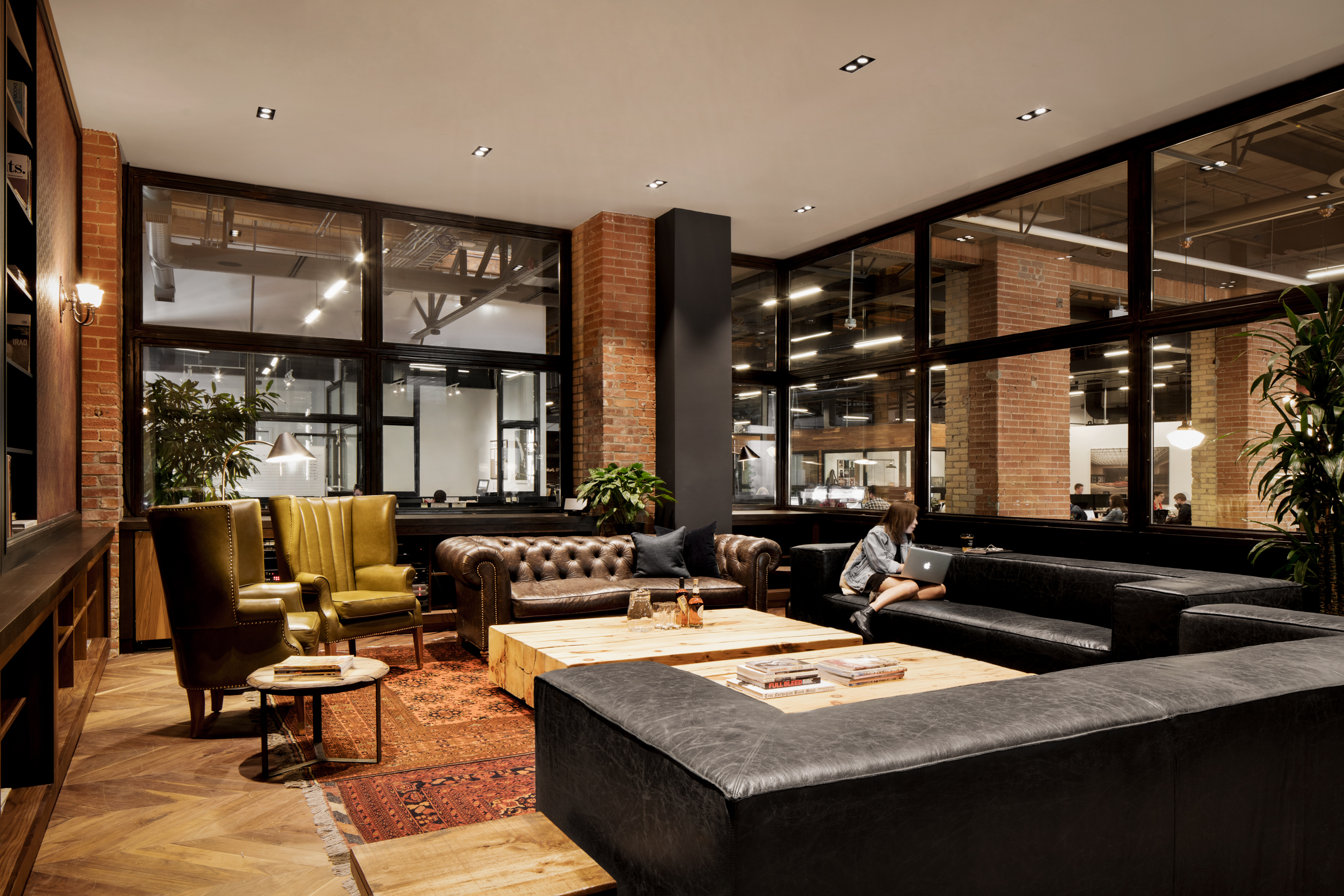 A Cigar Lounge-Like Office in Toronto - Work Design Magazine