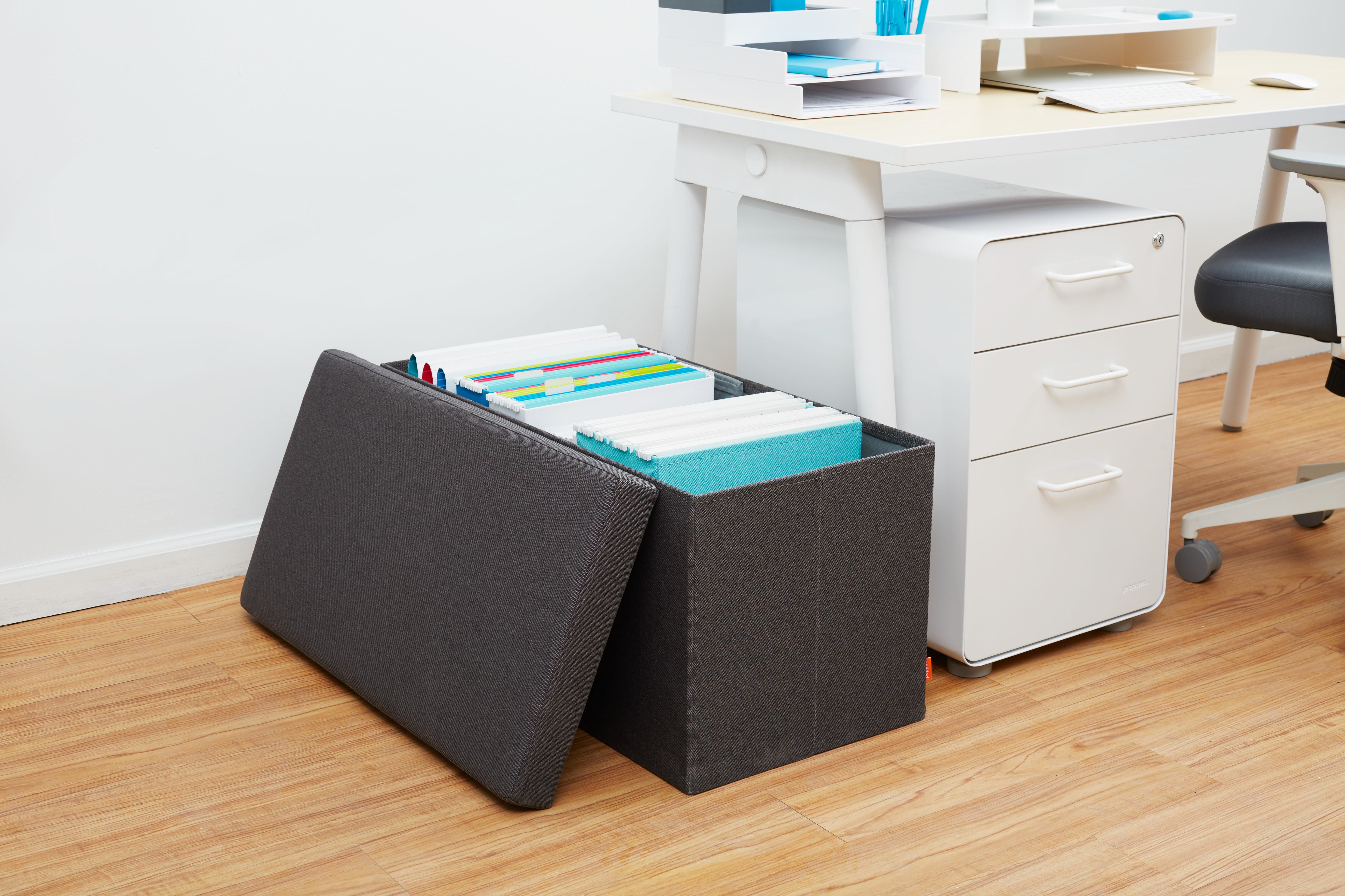 Store More With Poppin S Practical Seating Work Design Magazine