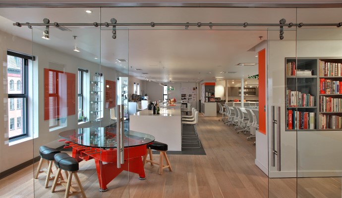 The Penn Quarter office has a variety of workspaces. Image courtesy ThinkFoodGroup.