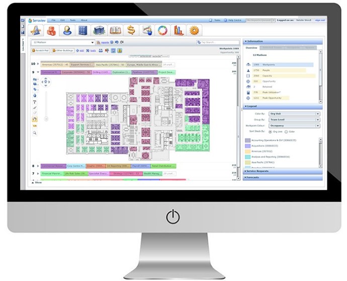 A screenshot of Serraview's interactive Visual Block & Stack. Image courtesy of Serraview.