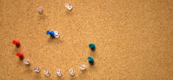 Smiley face corkboard