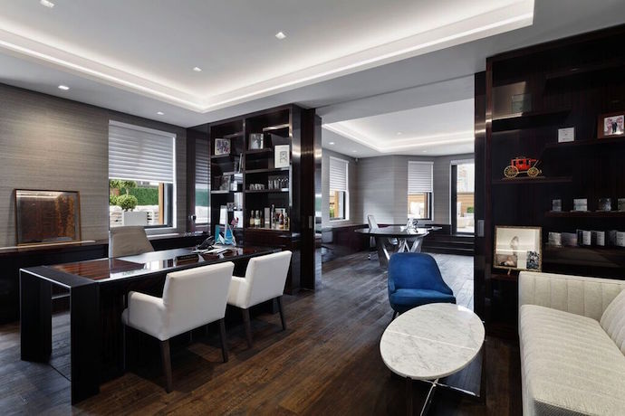 The executive suite contains a custom-designed desk for the CEO. Image courtesy of 