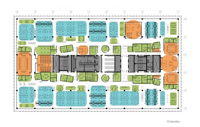 Design testing for livable density ©Jacobs Workplace Strategies 