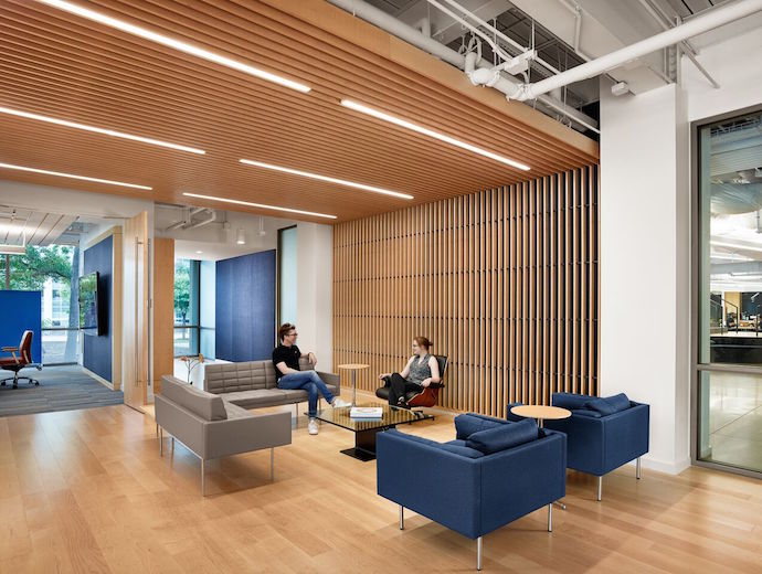 Breakout areas encourage interaction. Image courtesy of Casey Dunn.
