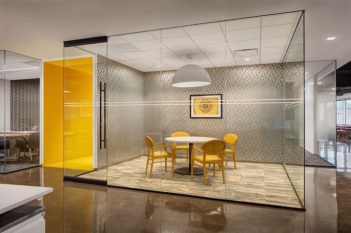 Capital One's office features multiple collaboration spaces. Image courtesy of Darris Harris. 