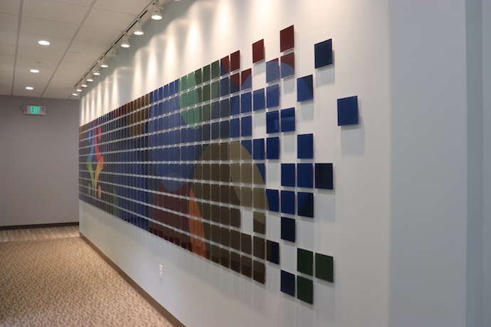 This is the member wall hallway that leads from the lobby. Image courtesy of Cheryl Clowes.