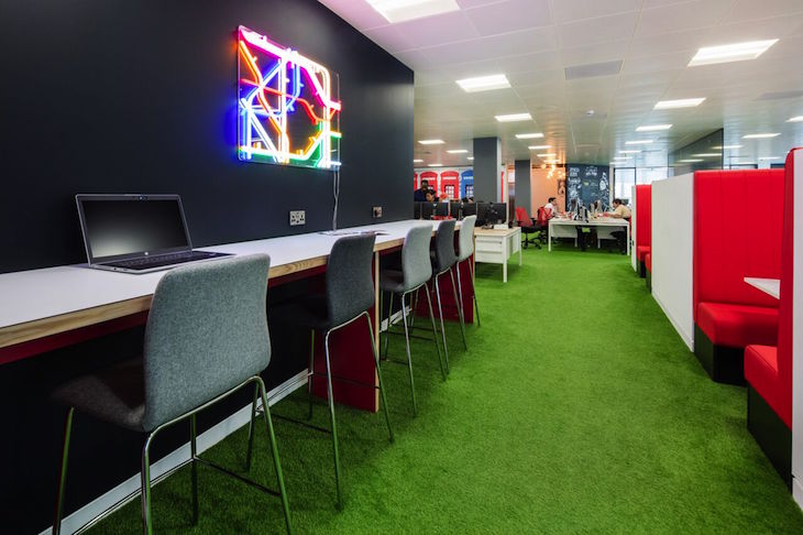 AstroTurf is one of the branding elements used in all of Spencer Ogden's offices. Image courtesy of Spencer Ogden. 