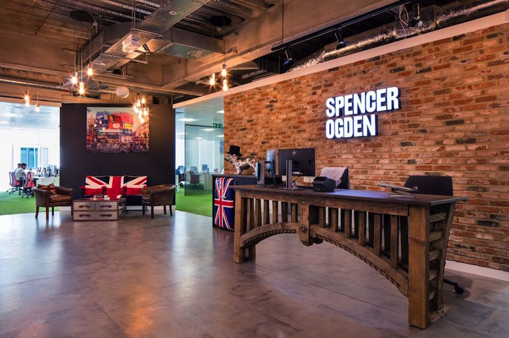 Office Principles completed the work on Spencer Ogden's new offices within eight weeks. Image courtesy of Spencer Ogden. 